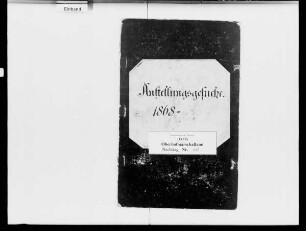 Anstellungsgesuche beim Oberhofmarschallamt (nach Namen A-Z)