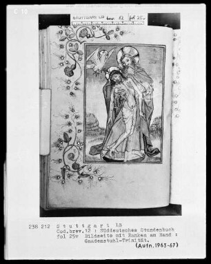 Deutsches Gebetbuch (Waldburg-Gebetbuch) — Not Gottes, Folio 25verso