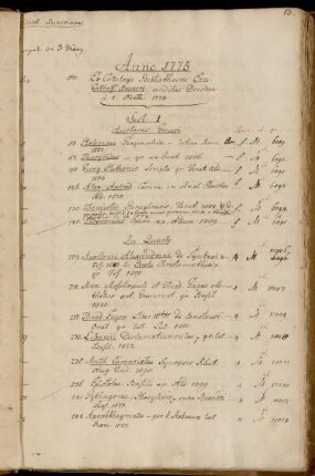 Ex Catalogo Bibliothecae Ern. Gotthelf. Beckeri, venditae Dresdae d. 1. Novbr. 1774.