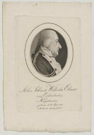 Bildnis des Joh. Sebast. Wilhelm Ebner von Eschenbachius