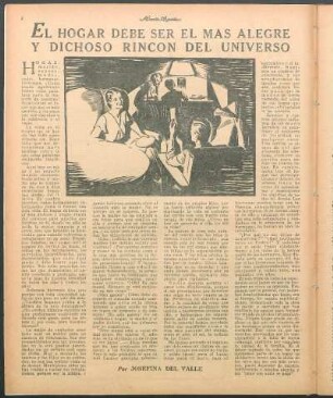 El hogar debe ser el más alegre y dichoso rincón del universo