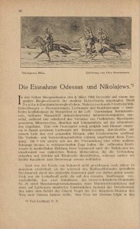 Die Einnahme Odessas und Nikolajews