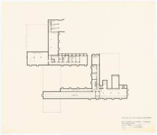 Technische Universität Berlin Institut für Hochspannung und Elektrische Maschinen: Kellergeschoss 1:200 (Lichtpause von Inv.Nr. 36973)