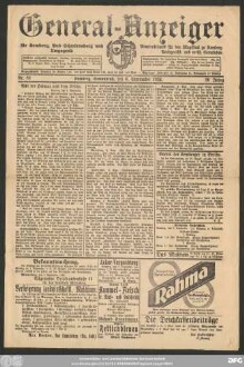 General-Anzeiger für Kemberg, Bad Schmiedeberg und Umgegend, Nr. 82 Kemberg, Sonnabend, den 6. September 1924.