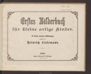 Erstes Bilderbuch für kleine artige Kinder