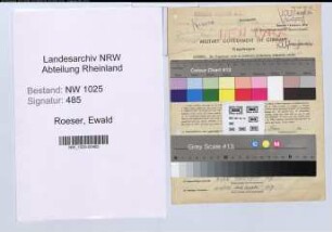 Entnazifizierung Ewald Roeser , geb. 03.01.1893 (Jurist)