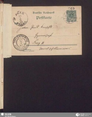 [dopisnica wot: Jurij Delan, 18.1.1899]