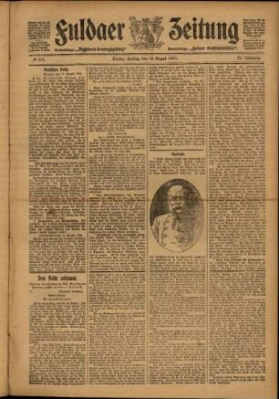 Ausgabe vom Freitag, den 18. August 1905.