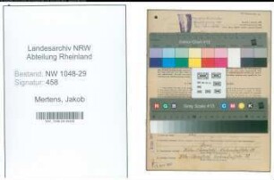 Entnazifizierung Jakob Mertens , geb. 22.08.1914 (Beamter)