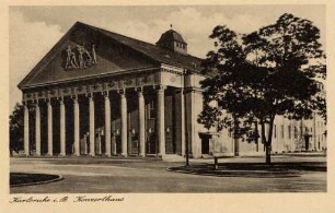 Postkartenalbum mit Motiven von Karlsruhe. "Karlsruhe in Baden. Konzerthaus"