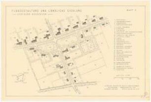 Flurgestaltung und ländliche Siedlung im Emsland, Dersum: Grundriss 1:1000