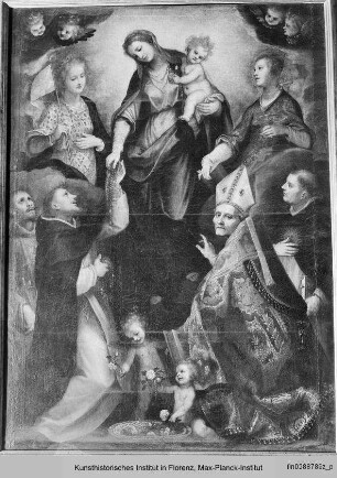 Rosenkranzmadonna mit Heiligen