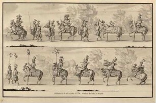 Quadrille der Luft beim Karussell der Vier Elemente 1719 im Dresdener Zwinger