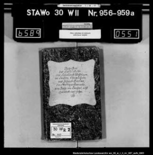Zivilstandsregister Wolfshagen (Kanton Langelsheim)