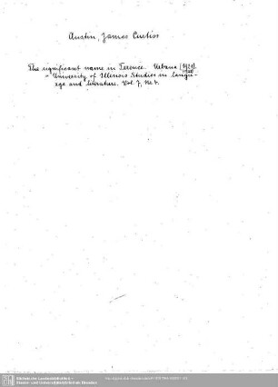 Austin, James Curtiss: Austin, James Curtiss