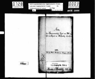 Legat des Johann Gottlieb Hausmann für die Schule zu Noßwitz