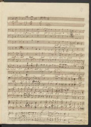 Lieb' und Hoffnung wie oft habt ihr mich grausam betrogen; Coro maschile; Es-Dur; MWV G 2