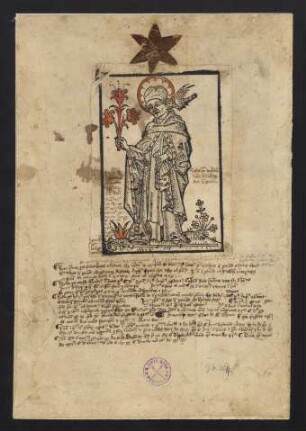 [Einblattdruck St. Thomas von Aquino]