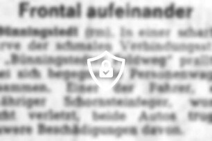 Frontal aufeinander