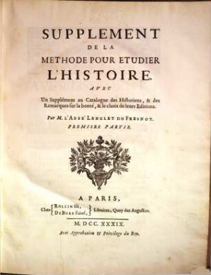 Méthode pour étudier l'histoire, 5