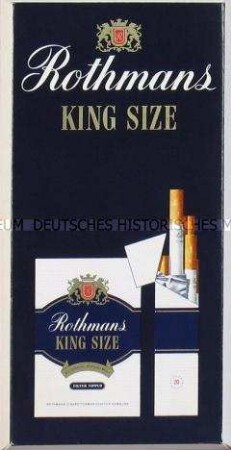 Werbeaufsteller für "Rothmans" - Zigaretten