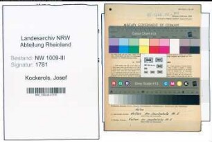 Entnazifizierung Josef Kockerols , geb. 01.02.1913 (Verm.Techniker)