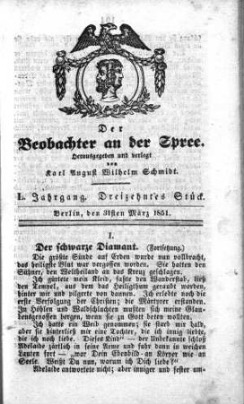 13. Stueck, 31. Maerz 1851