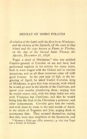 Defeat of Moro pirates