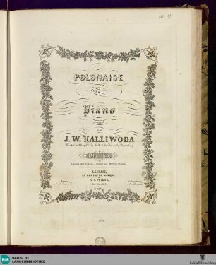 Polonaise pour le piano : Op. 165