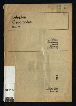 1988: Klasse 10