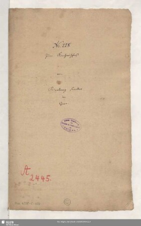 Der Weihe heil'ger Hauch - Mus.4238-E-502 : S, Coro, orch, bc