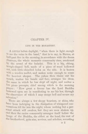 Chapter IV. Life in the monastery