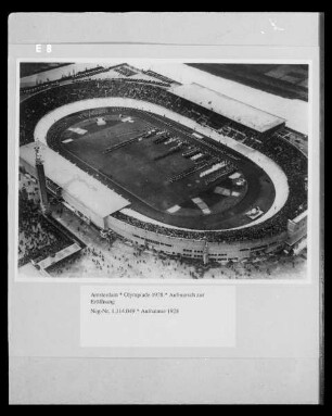 Amsterdam, Olympiade 1928, Aufmarsch zur Eröffnung