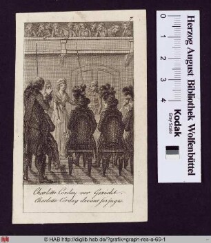 Charlotte Corday vor Gericht