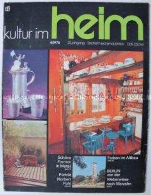 Fachzeitschrift für Wohnraumgestaltung "Kultur im Heim"