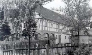 Wohngebäude in Rodewitz/Spree : Bauwesen - Wohnung, Exterieur. Ort: Rozwodecy / Rodewitz/Spree. Fachwerkhaus mit Gebälk aus dem Jahre 1798, Haus Nr. 14.