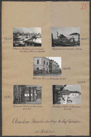 In Serbien: Zerschoßene Kirche in Semendria 18.11.1915