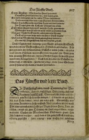 Das Fünffte und letzte Buch.