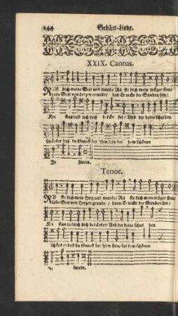 XIX. Cantus.