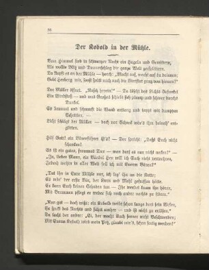 Der Kobold in der Mühle