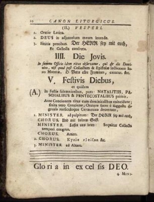 IIII. Die Jouis – V. Festivis Diebus [...]