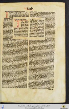 Liber Ruth cum postilla