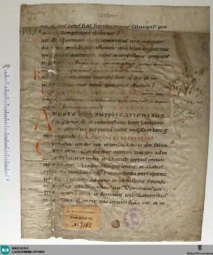 Fragment - Cod. Aug. Fr. 208