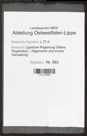 Armenstiftung des Schutzjuden Levi Lesberg zu Alverdissen