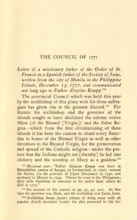 The council of 1771