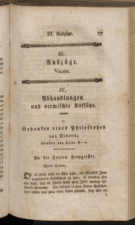 IV. Abhandlungen und vermischte Aufsätze.