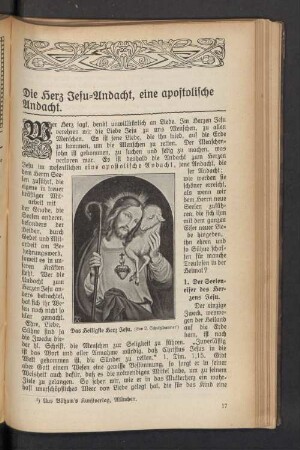 Die Herz Jesu-Andacht, eine apostolische Andacht