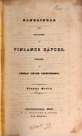Handlingar till upplysning af Finlands häfder. 9. 1408/1560 (1857)