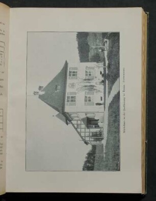 Wärterhaus an der Quellfassung bei Ranna. (Vorderansicht.)