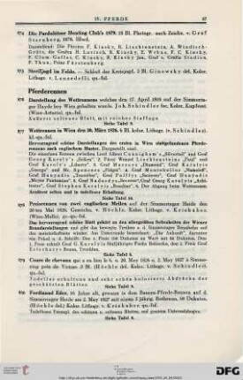 Pferderennen (Nr. 876-885)